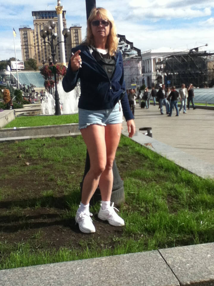 Tatyana in Maidan Nezaleshnosti, Kiev, 2021